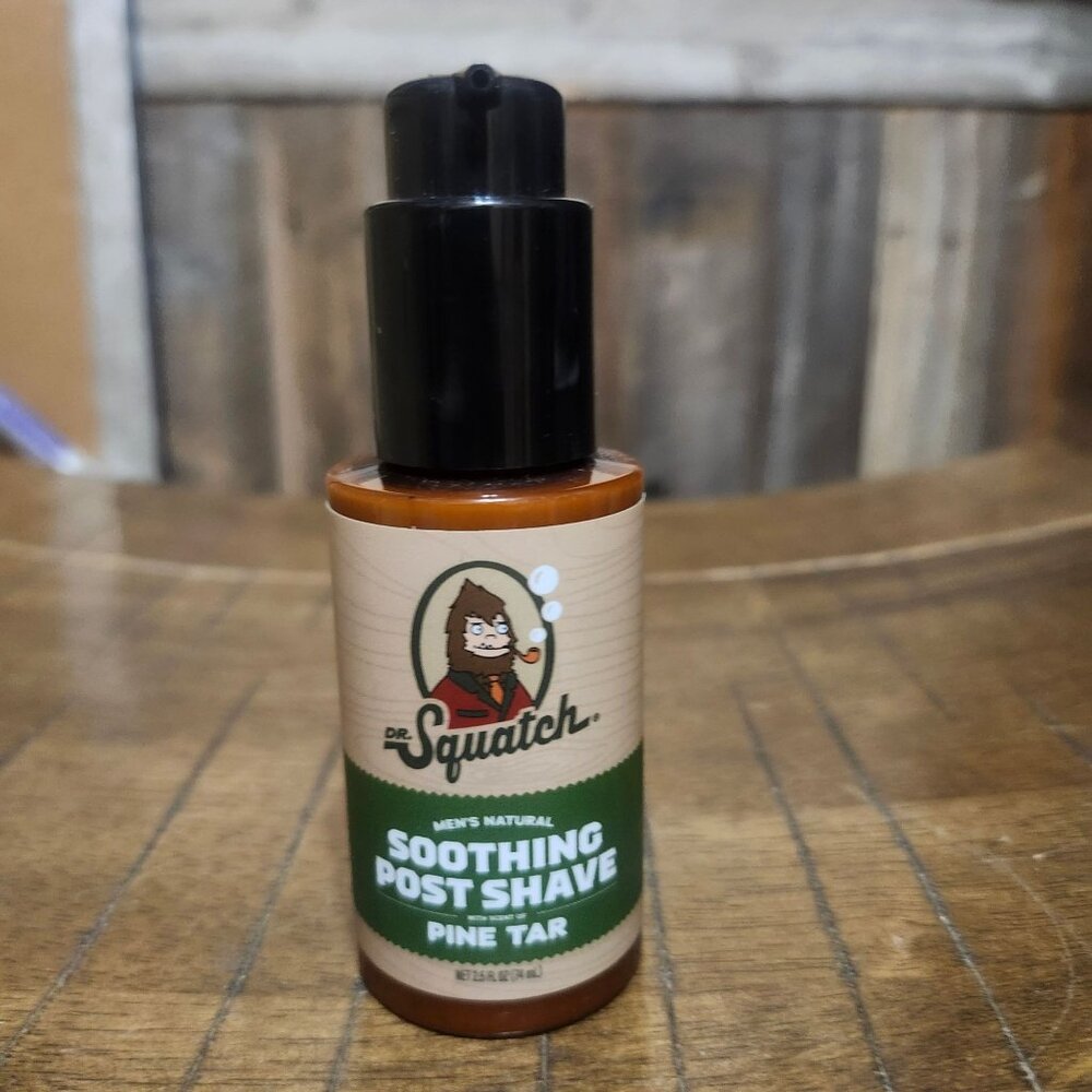 Dr Squatch Pine Tar Soothing Post Shave Balm 2.5 oz Men’s Aftershave Moisturizer